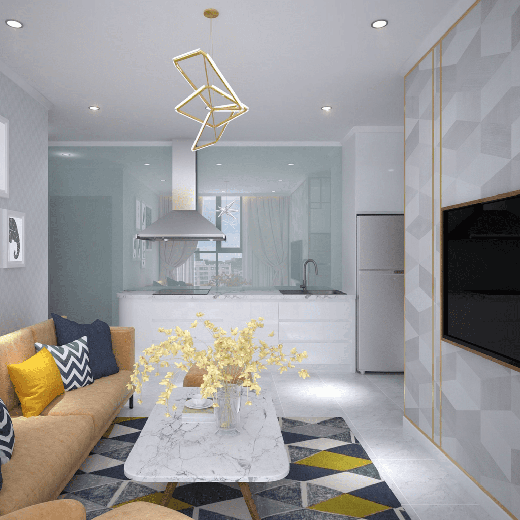 Ảnh mô phỏng căn hộ chung cư thiên quân marina plaza