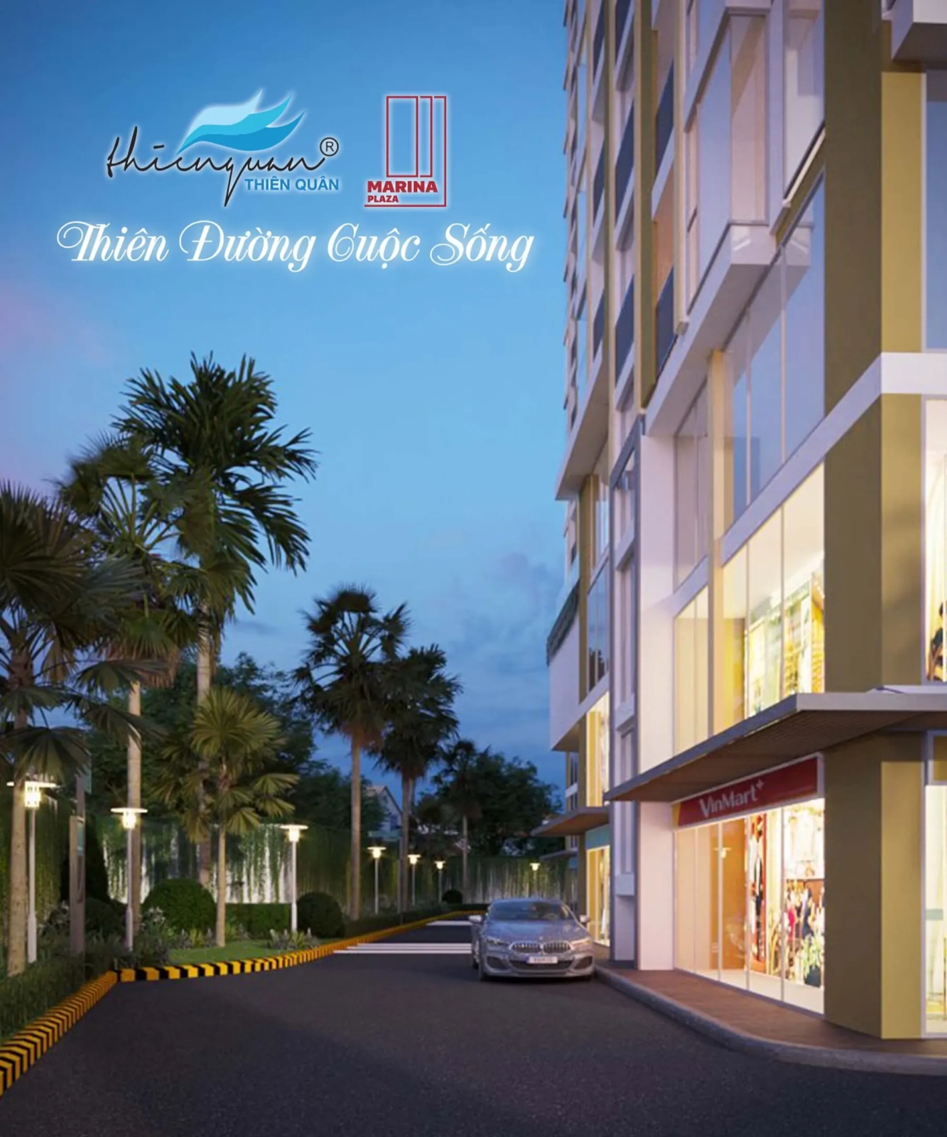 Lối vào Thiên Quân Marina Plaza