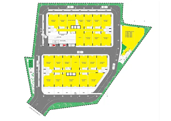 Mặt bằng tổng thể Thiên Quân Marina Plaza theo quyết định 504
