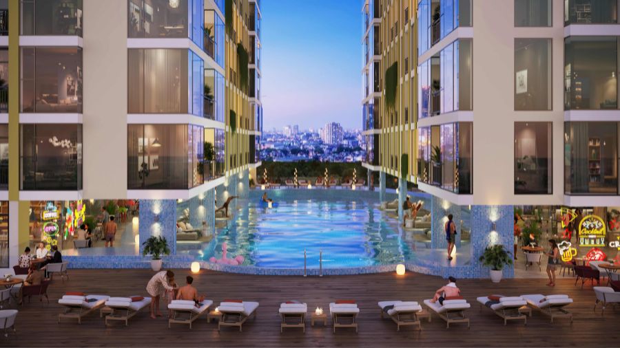 PHỐI CẢNH CHUNG CƯ THIÊN QUÂN MARINA PLAZA CẦN THƠ