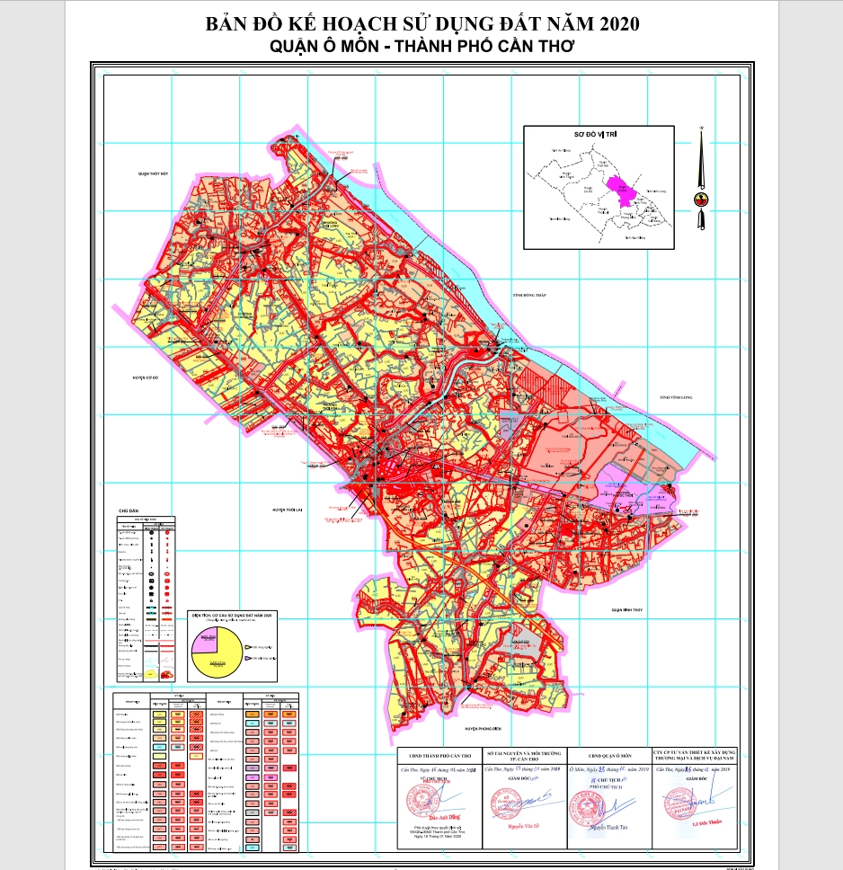Bản đồ quy hoạch quận Ô Môn TP. Cần Thơ