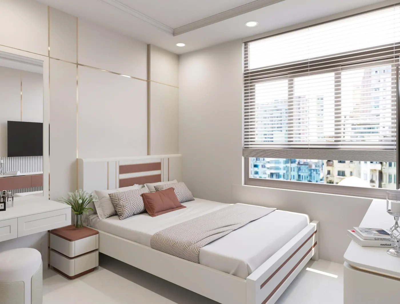 Phòng ngủ căn hộ mẫu Dream House Cần Thơ