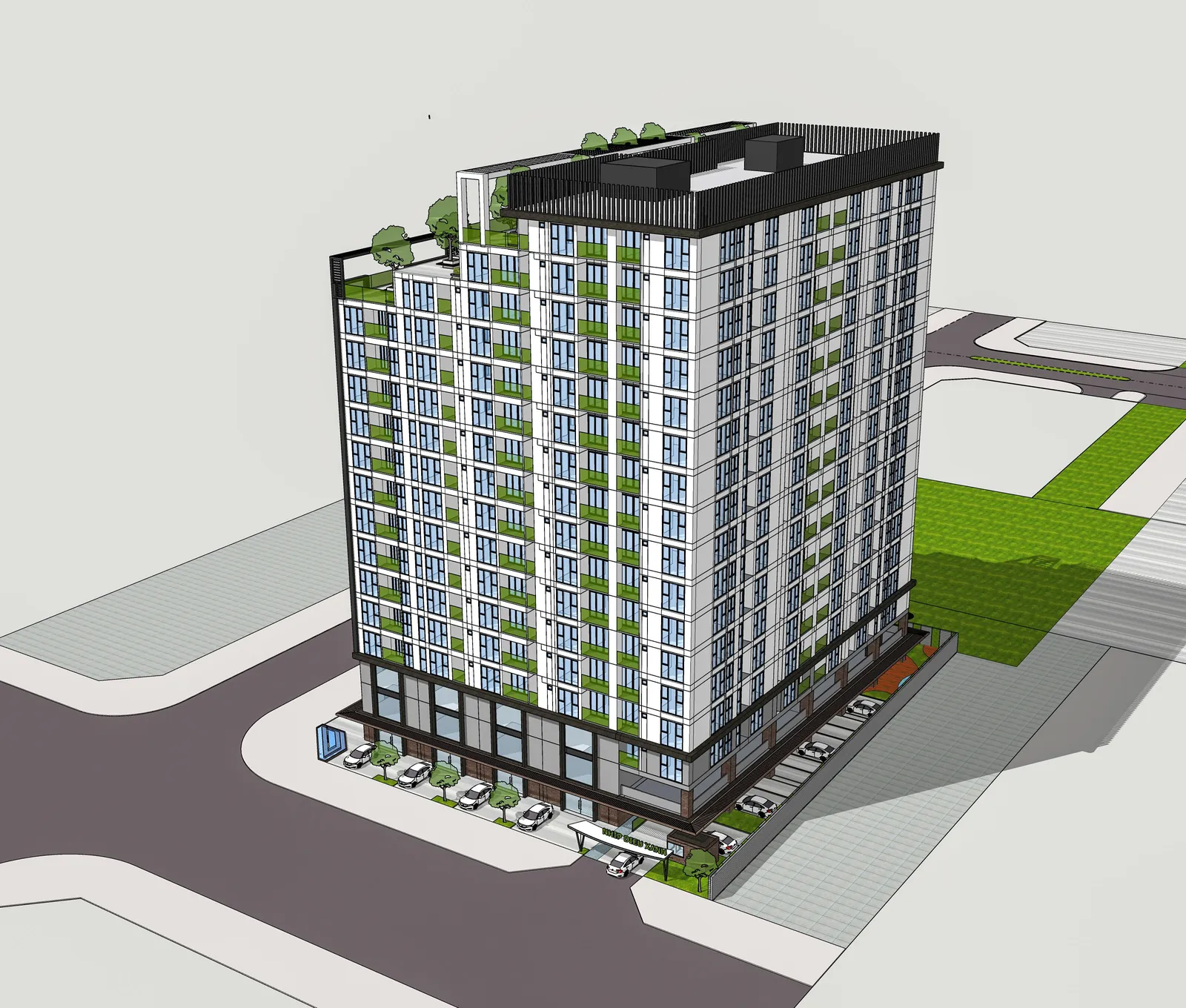 Giá chung cư Nhịp Điệu Xanh - phối cảnh Dream House Cần Thơ