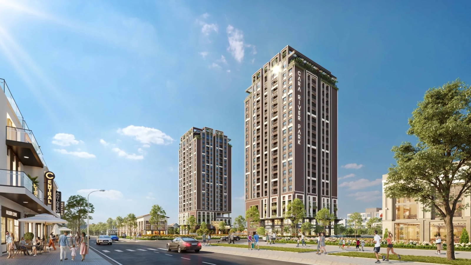 So sánh Cara River Park và Dream House - phối cảnh Cara River Park
