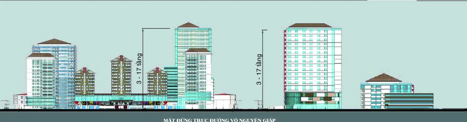 Quy cách xây dựng trục Võ Nguyên Giáp Nam Long 1