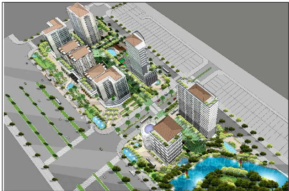 Phối cảnh khu cao tầng DH 3-17 tầng Nam Long 1