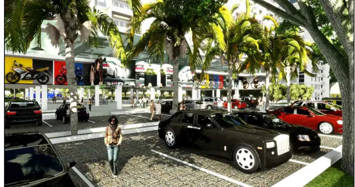 Tiểu cảnh khu thương mại nhà phố Nam Long 1