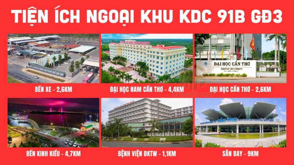 Khu dân cư 91B giai đoạn 3 - Tiện ích ngoại khu