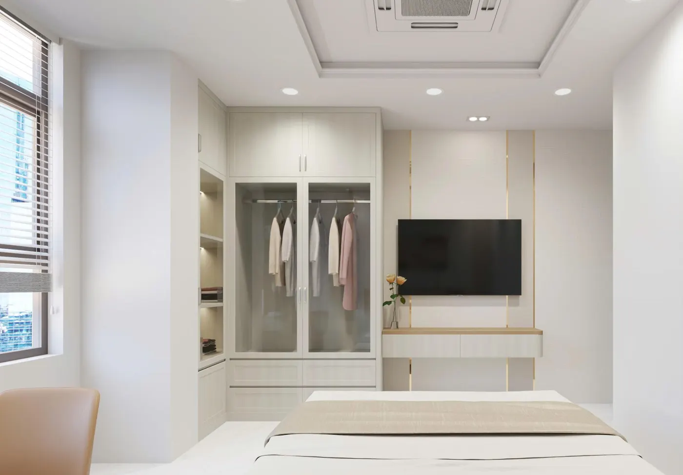Phòng ngủ sinh viên căn hộ chung cư Nhịp Điệu Xanh