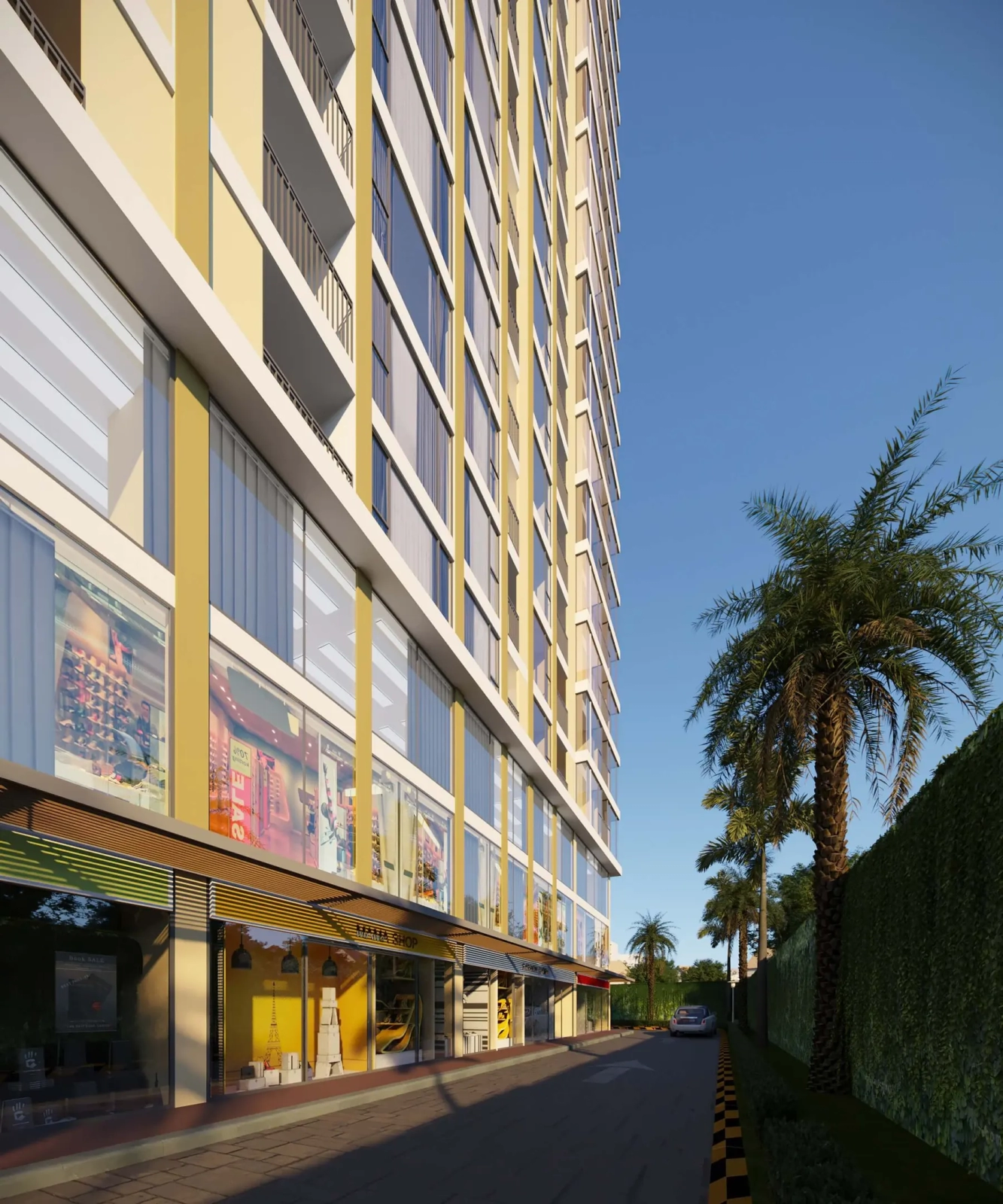 Đường nội bộ quanh Thiên Quân Marina Plaza