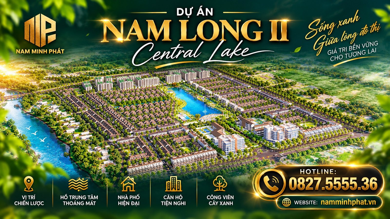 Dự án Nam Long II Central Lake Cần Thơ - Nam Minh Phát