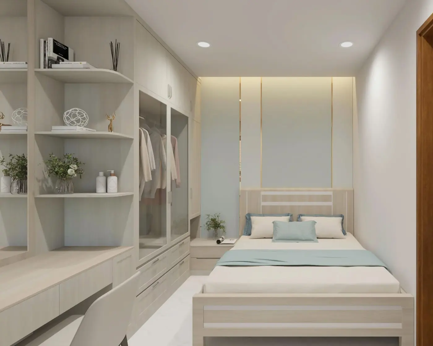 Phòng ngủ căn hộ Central Home Cần Thơ