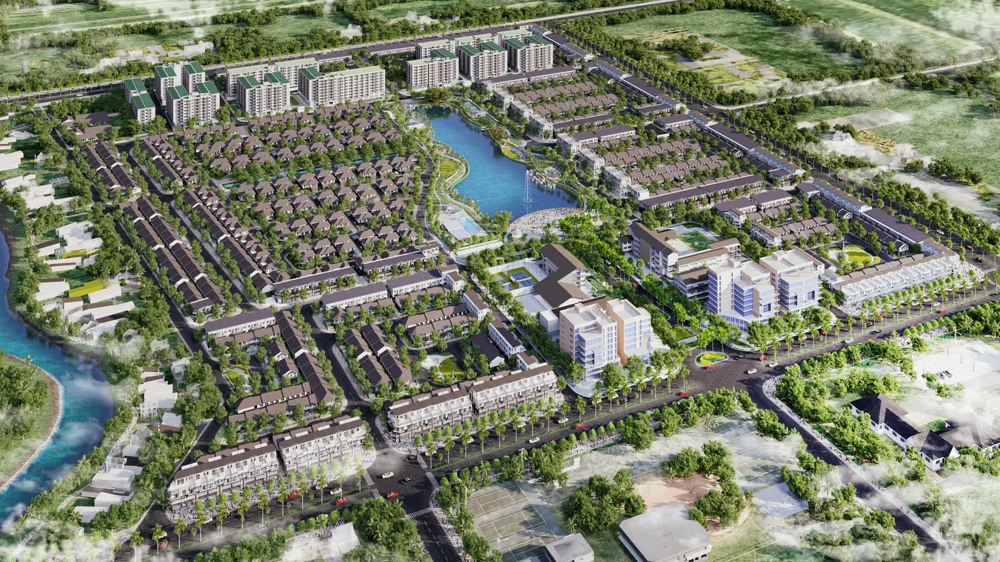Phối cảnh khu đô thị Nam Long 2 Cần Thơ Phối cảnh khu đô thị Nam Long 2 Cần Thơ