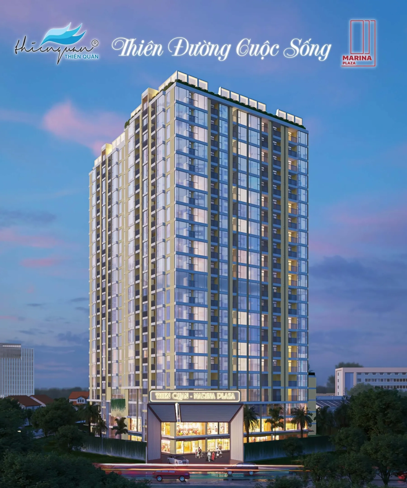 Tòa tháp Thiên Quân Marina Plaza